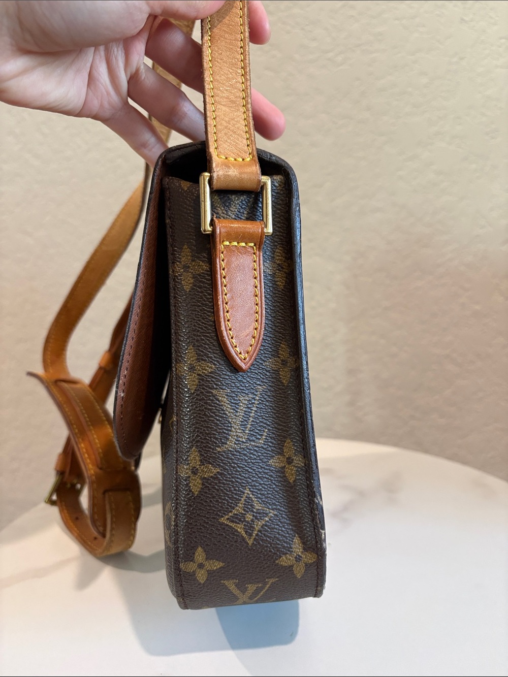 Sold Louis Vuitton TH0927 GM Saint Cloud Brown Monogram Crossbody Bag - Picture 8 of 16